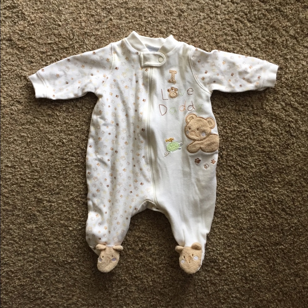 Just Born Footed One Piece w/ Snaps 3-6 (Daddy❤️)